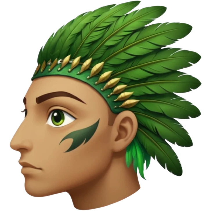 close up of just the eye at the side profile of the face of a green hawk that is looking away from the camera emoji