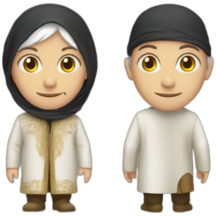 Lepen with a arabic clothing emoji