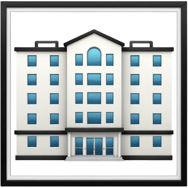 HOSPITAL desde fuera sin cuadro  emoji