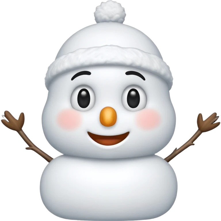 boneco de neve segurando a letra N emoji