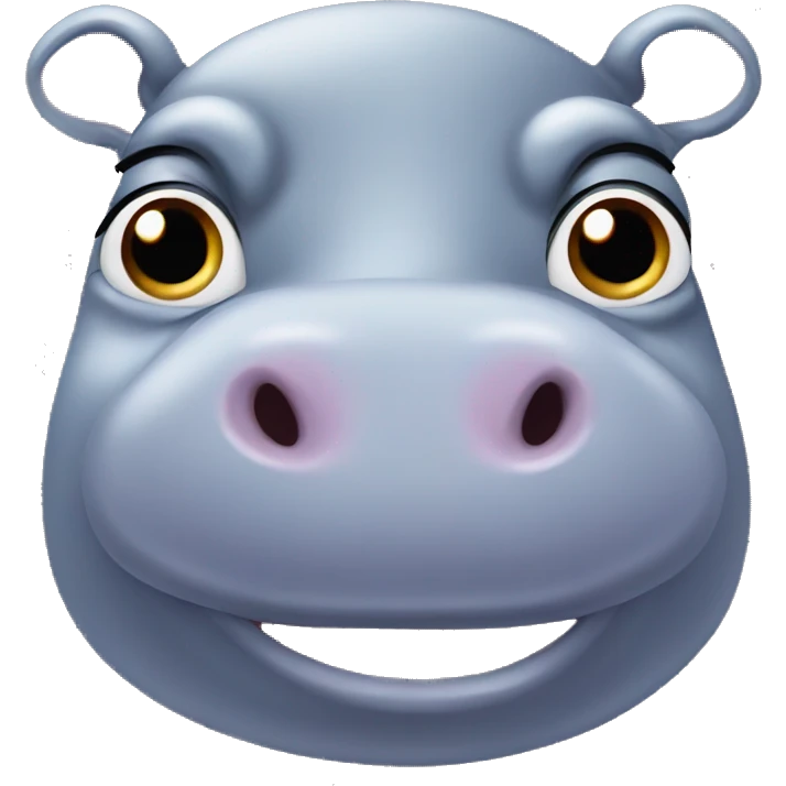 small cute hippo emoji