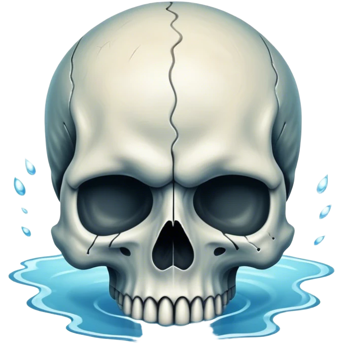 skull on water emoji