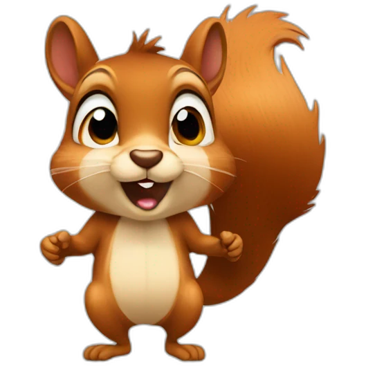face clos up squirrel blow kiss emoji