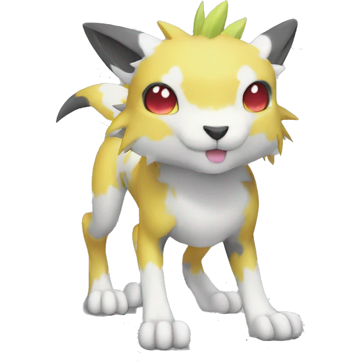  kawaii cool edgy Digimon-Fakemon-animal full body emoji