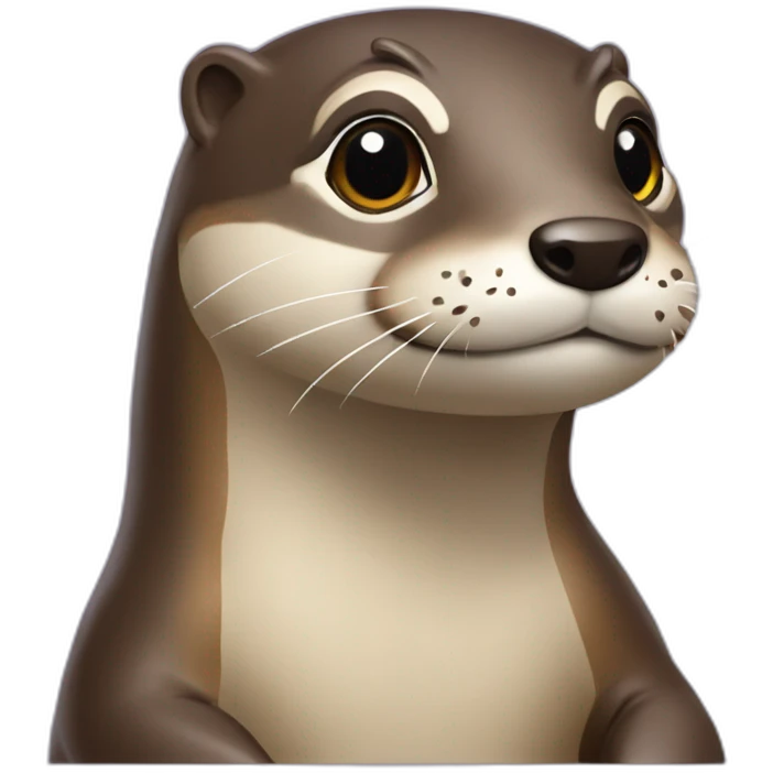 Loutre sur tortu emoji
