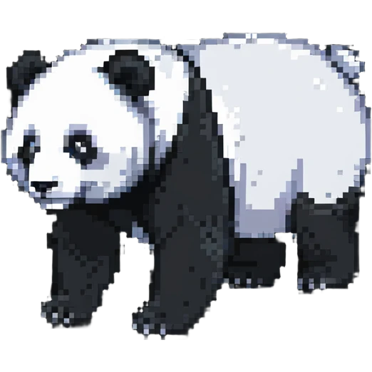 panda floating in space emoji