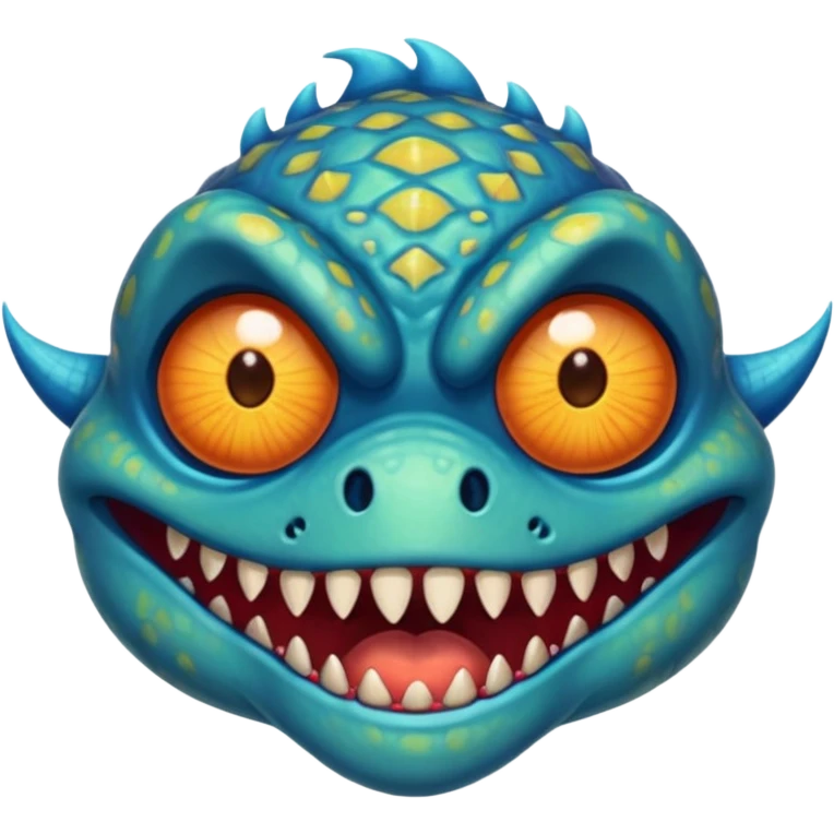 monster with 5 eyes emoji