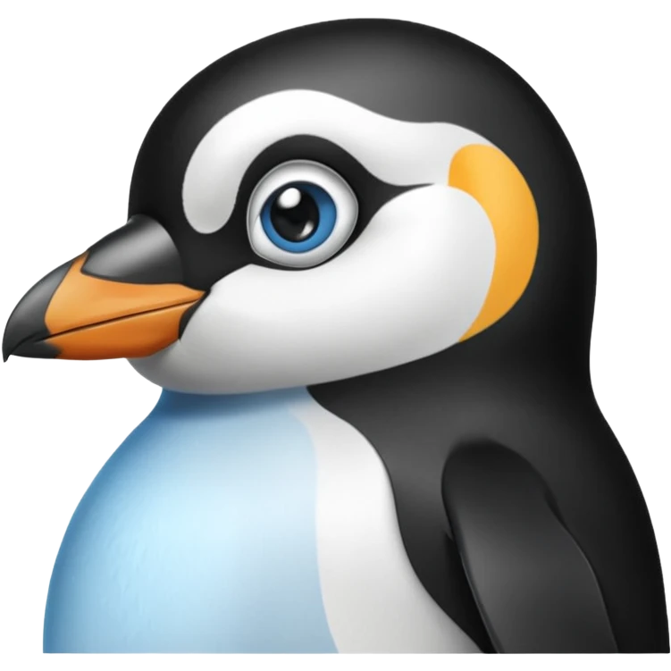 A penguin with a scar emoji