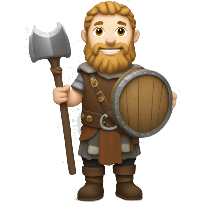 Viking holding a bag of coins  emoji