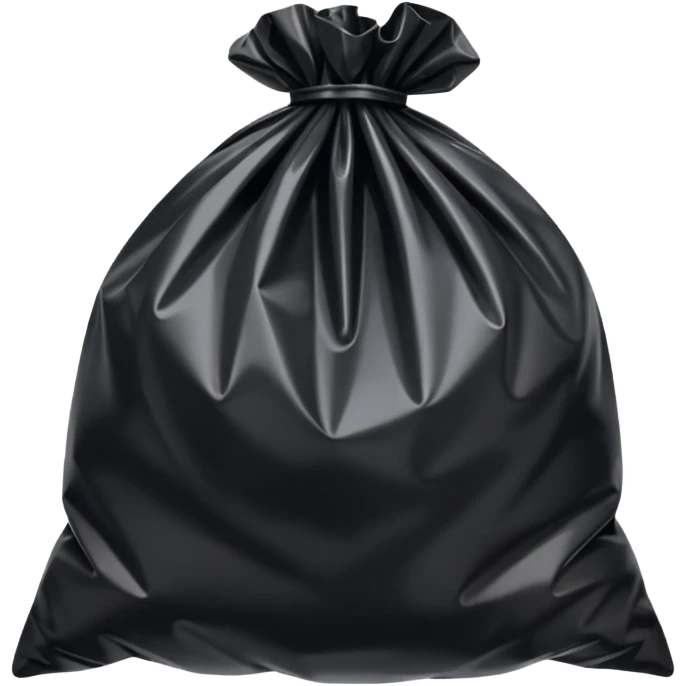 Black bag plastic  emoji