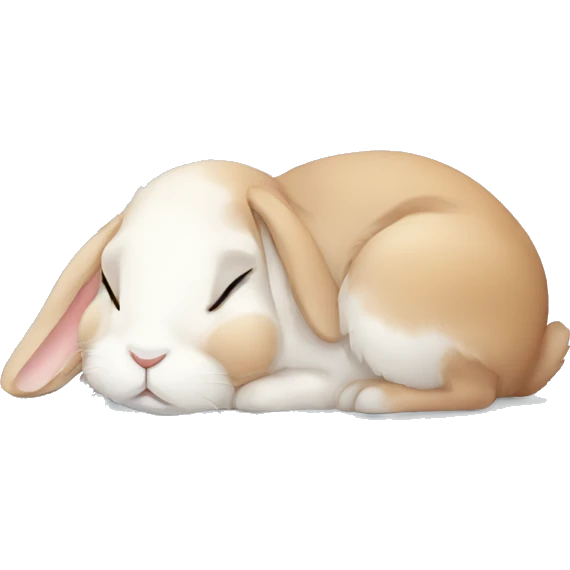 rabbit sleep only face emoji