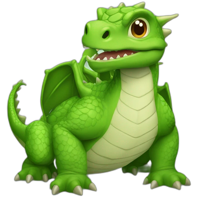dragon porte tortue emoji
