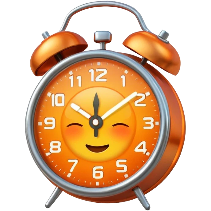 alarm clock, sunset MORE SUNSET PARTY. Don't put a person there. Default emoji face emoji