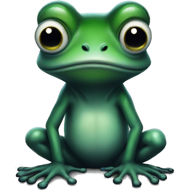 dark,emo,ghotic frog emoji