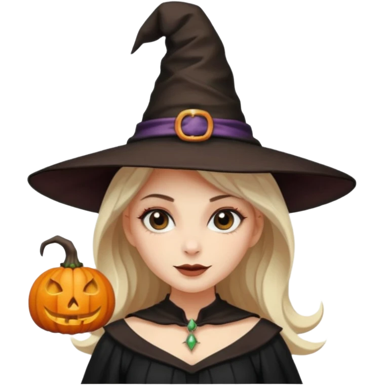 Halloween mood female emoji