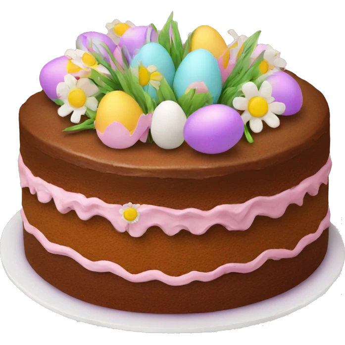 funny Easter cake  emoji