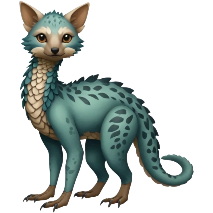 Modern Realistic Rare Fantasy Vernid-Trico-species by LiLaiRa full body emoji