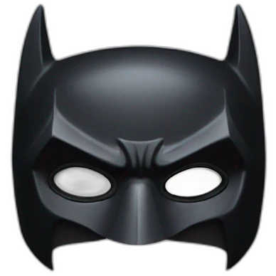 Batman Mask with White eyes emoji