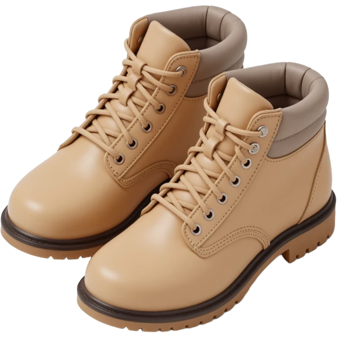 beige hiking boots emoji