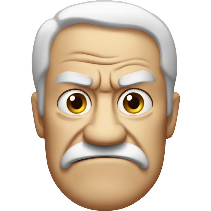 Angry old man emoji