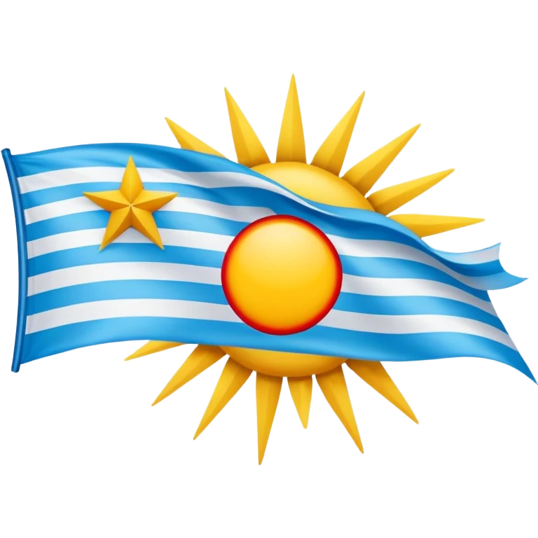 Create a flag proposal for Hispanic America, combining symbolic elements common to Hispanic-American countries:

AZUL CELESTE  
---------------------  
  ★   ★   ★   ★   ★  
     ☀  
---------------------  
VERMELHO  
```  
*(Sol central com estrelas acima, entre faixas azul e vermelha.)*   emoji