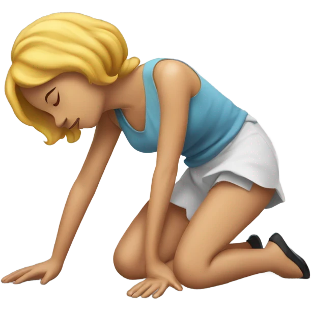 Fainting girl emoji