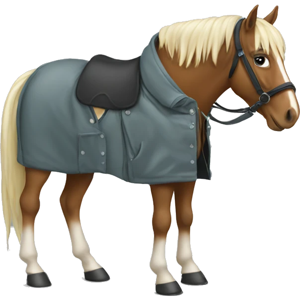horse in the jacket  emoji