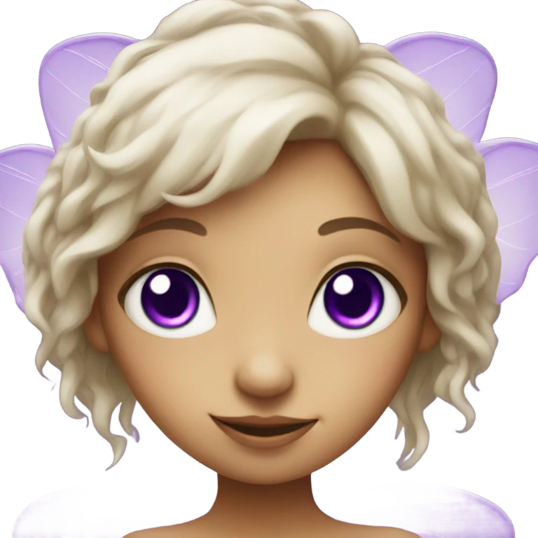 fairy girl with purple eyes emoji