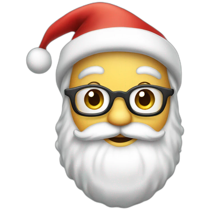 Very cute Santa Claus emoji