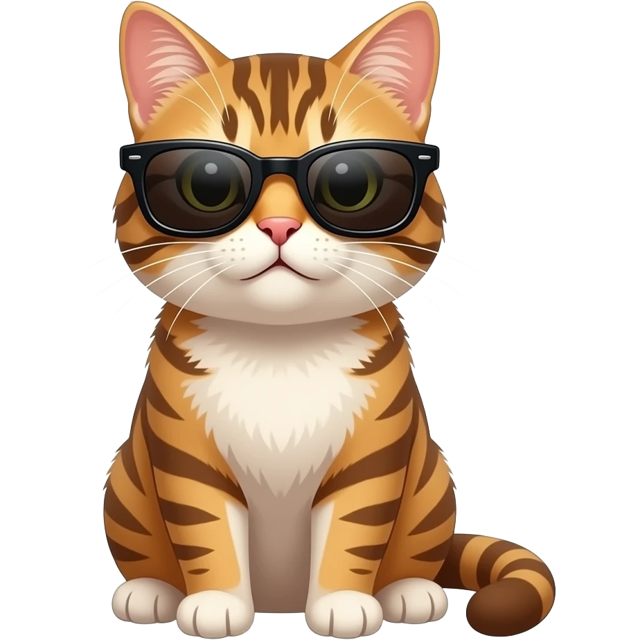 Cat wearing sunglasses emoji