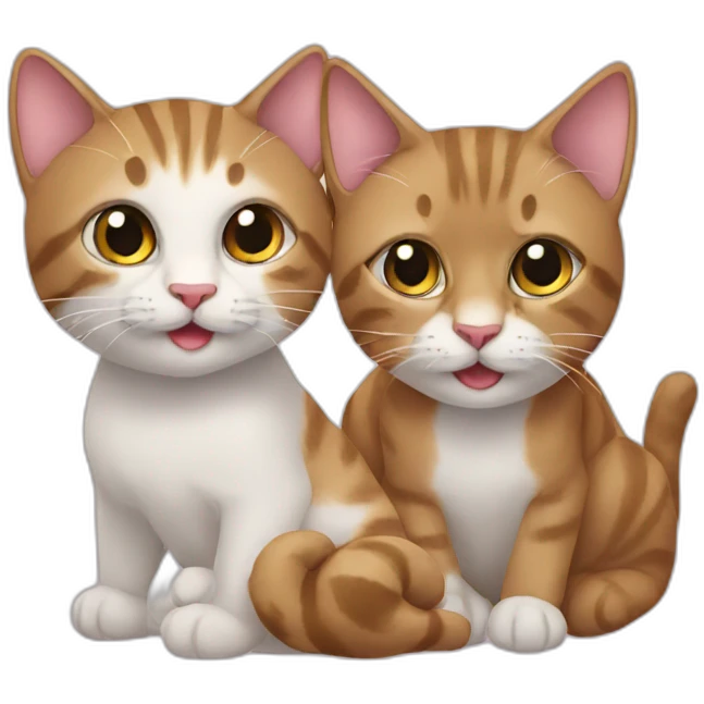 two cats emoji