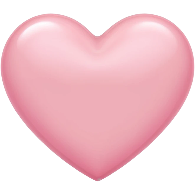 Light pink heart emoji
