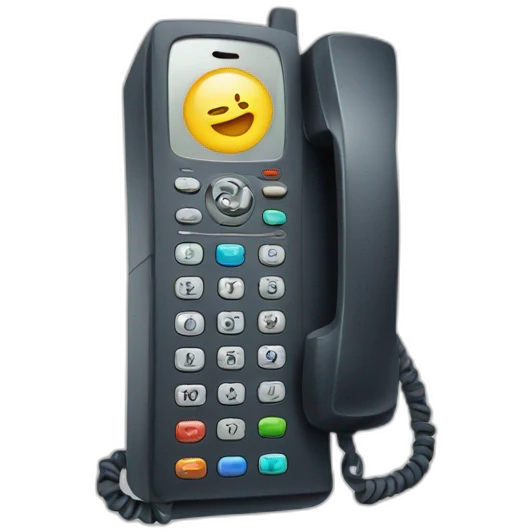 Un téléphone emoji