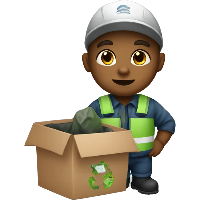 baby garbage man emoji
