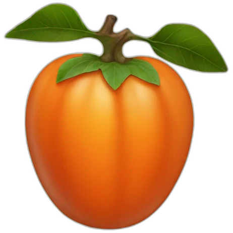 persimmon emoji