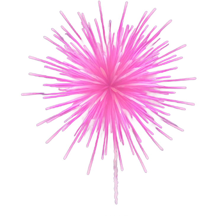 Pink fireworks with no background  emoji