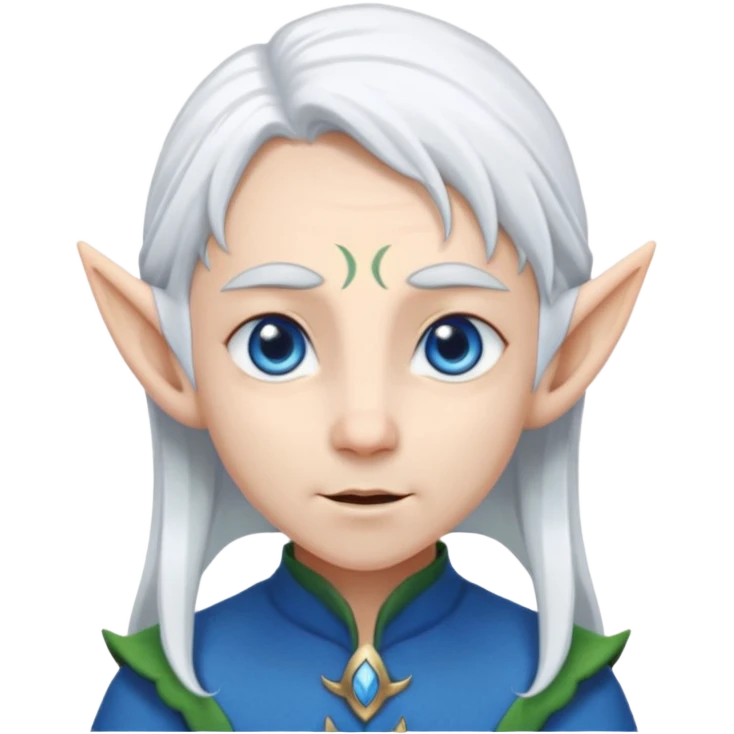 elf with white hair emoji