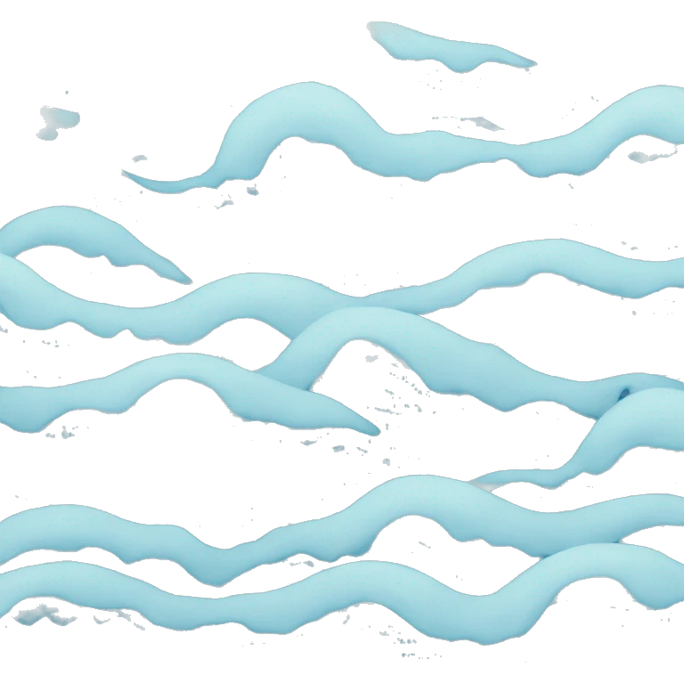 Blue ocean with waves emoji