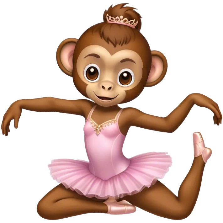 monkey ballerina emoji
