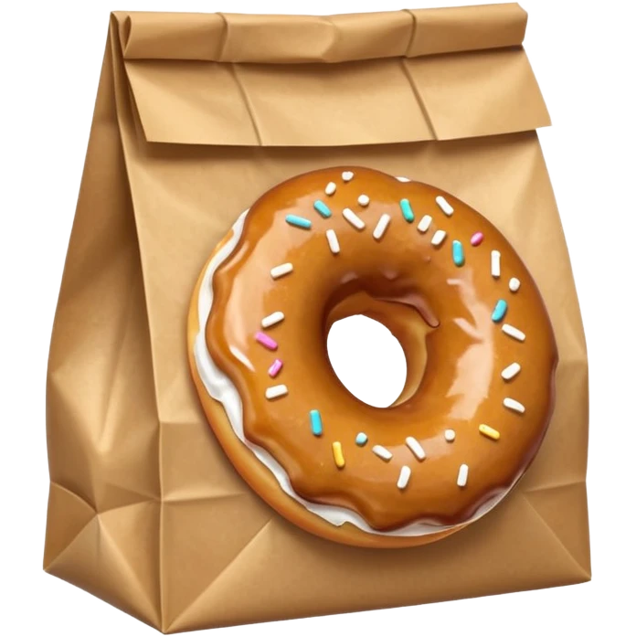 donut in paper bag emoji