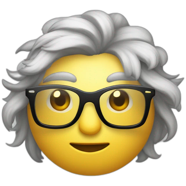 Galinha com cabelos loiros e oculos deitada numa cama de luxo emoji