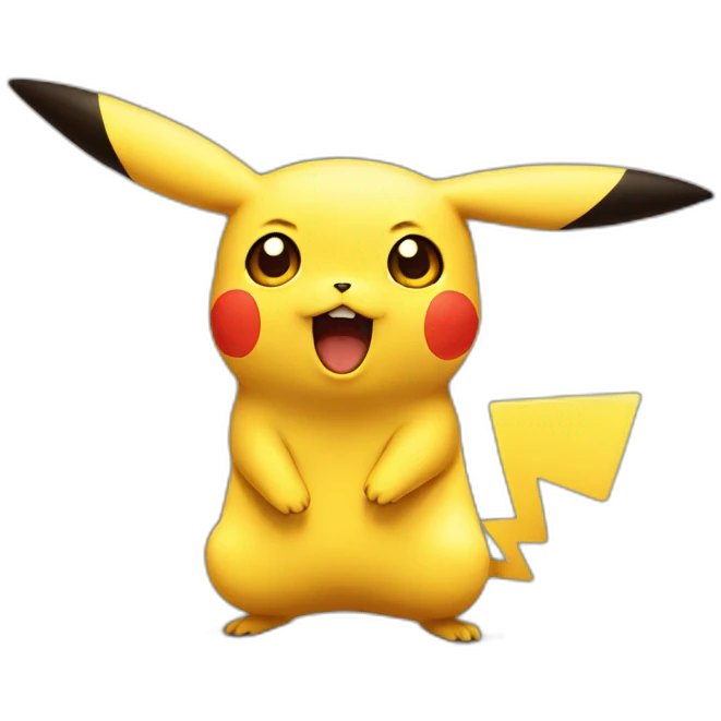 pikachu scared emoji