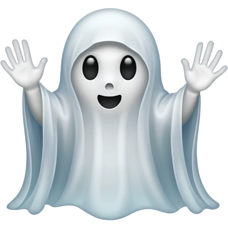 A ghost saying 67 emoji