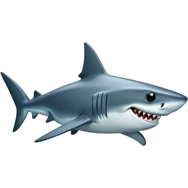 Shark with sunglasses emoji