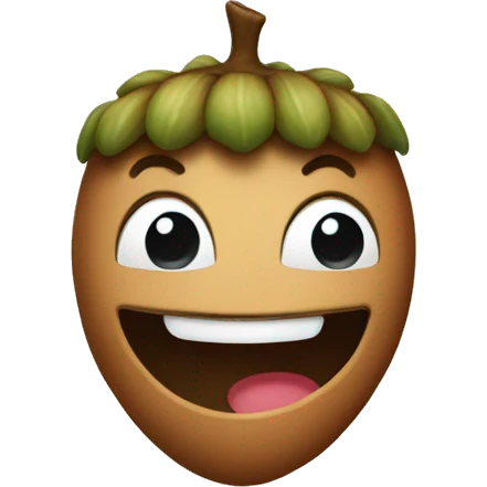 Acorn smile  emoji