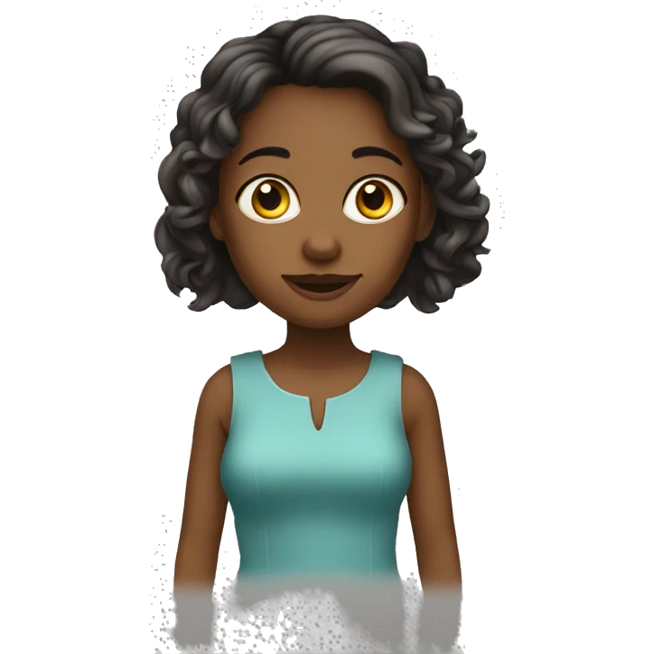 Fille métisse  emoji