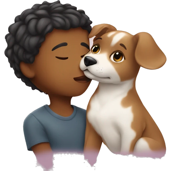 Me kissing puppy emoji