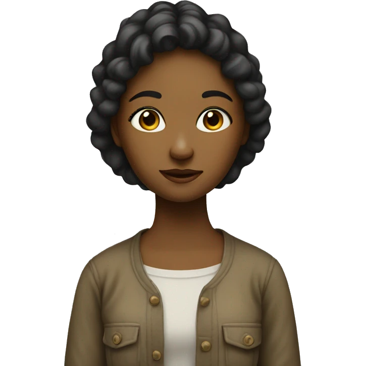 Girl artist near the canvas emoji