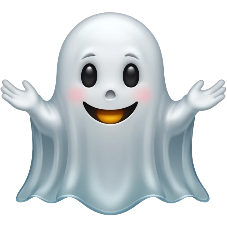 smiling ghost emoji
