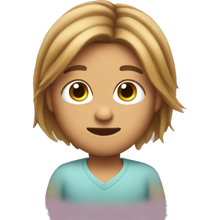 emoji blushing tucking hair behind their ear emoji